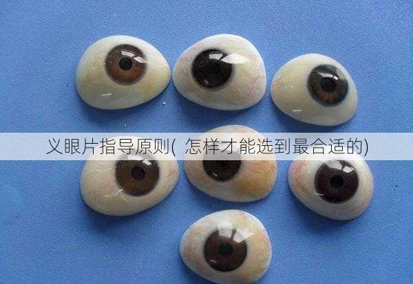 义眼片指导原则(  怎样才能选到最合适的)