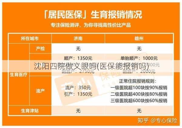沈阳四院做义眼吗(医保能报销吗)