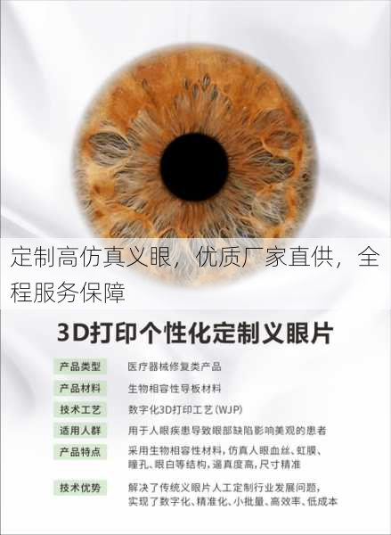 定制高仿真义眼，优质厂家直供，全程服务保障