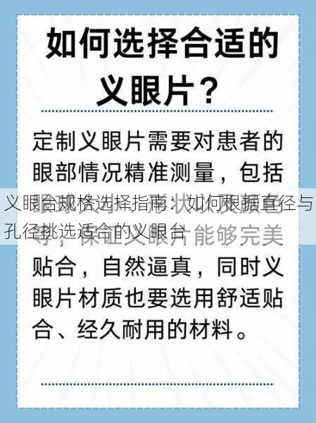 义眼台规格选择指南：如何根据直径与孔径挑选适合的义眼台