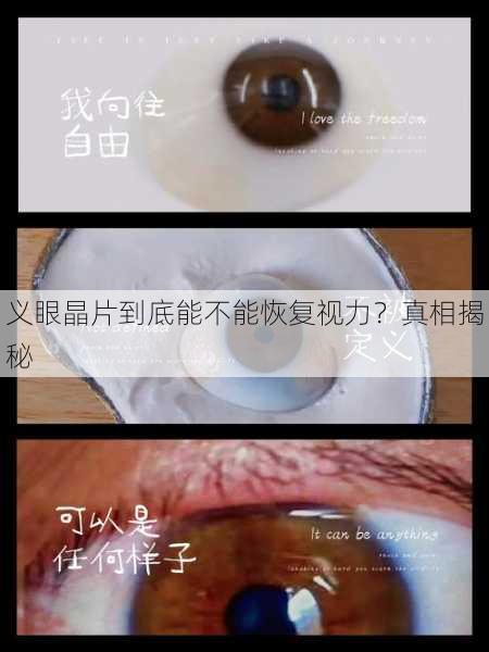义眼晶片到底能不能恢复视力？真相揭秘